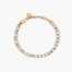 Bracciale kidult tennis dorato con cristalli bianchi Style 12 831022  Bracciali Tennis