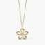 Collana kidult in acciaio dorato con fiore Style 17 851029  Collane Lunghe
