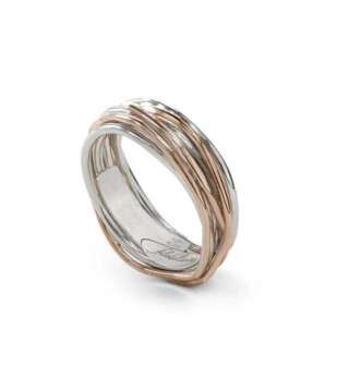 Anello Filodellavita Classic 7 fili in Oro Rosa 9kt e Argento 925 AN7AR  Anelli Fascia