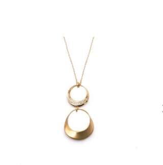 Collana Aquaforte Lune con pendente a due elementi con pavè di zirconi H4185067  Girocolli