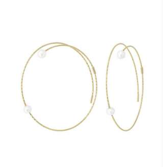 Orecchini MagicWire Neve in oro giallo e perle 04-040-GPS-01  Orecchini Schiona