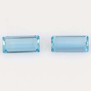 Coppia Acquamarina Santa Maria Rettangolo ct. 3.62 ref BACR362MP  Pietre Preziose