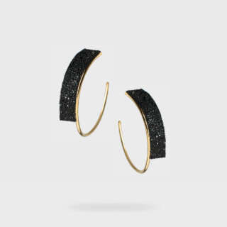 Orecchini Katerina Vassou placcati oro con cristalli 404762G  Orecchini Schiona