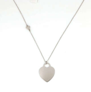 Collana in argento 925 co cuore pendente personalizzabile CUOP08  Collane Lunghe