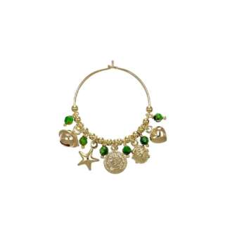 Mono Orecchino IO&TE diopside e charm ORCZADPDO  Orecchini Pendenti