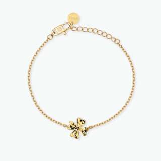 Bracciale kidult dorato con quadrifoglio Style 57 831150  Bracciali a Maglia