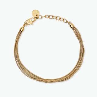 Girocollo kidult in acciaio dorato con catene snake Style 59 851098  Girocolli