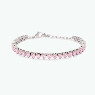 Bracciale KIDULT tennis cuore con zirconi rosa Style 60 831155  Bracciali Tennis