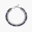 Bracciale kidult uomo con con catena groumette e sfere diamantate e sodalite blu 831156  Bracciali