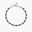 Bracciale kidult uomo acciaio con cubetti martellati e pietra lavica Style 38 831164  Bracciali