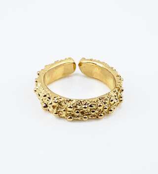 Fede sarda in argento 925 dorato FDS03  Anelli