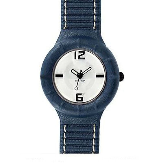 Orologio Hip Hop Pelle in Acciaio HWU0203