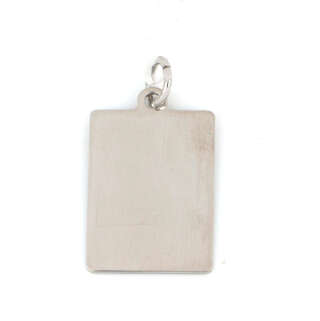 Medaglia rettangolare personalizzabile in argento 925 MEDAR017MED  Ciondoli e Pendenti