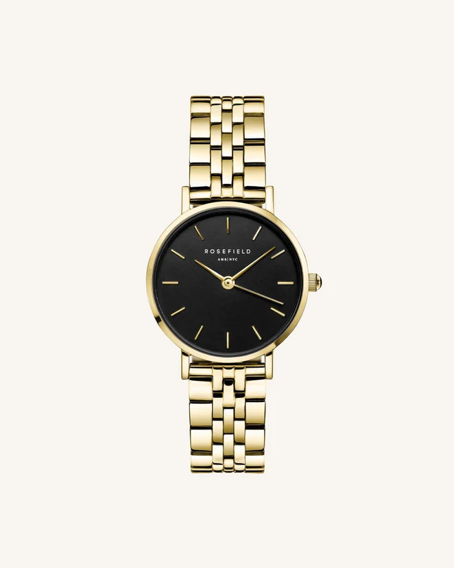Orologio Rosefield Small Edit Nero Oro 26BSG-268