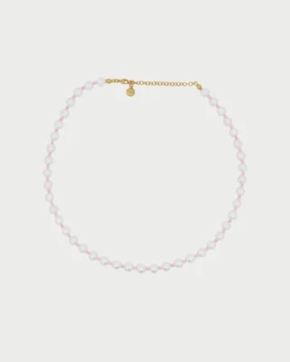 Girocollo Rue des mille  Perla e zirconi milky rosa CB-LGR 13 C1  Girocolli