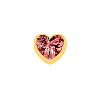 Elements Corazon donna oro in oro giallo e rodolite ECY13308  Elementi per Bracciali