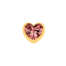 Elements Corazon donna oro in oro giallo e rodolite ECY13308  Elementi per Bracciali