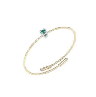 Anello MagicWire Collezione Basic  Oro Giallo 18kt e Smeraldo  431-A-1P-GPP-01  Anelli