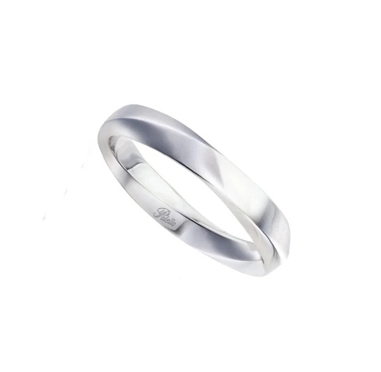 Fede Polello Abbracciami in oro bianco 18 kt 2503UB  Fedi Nuziali