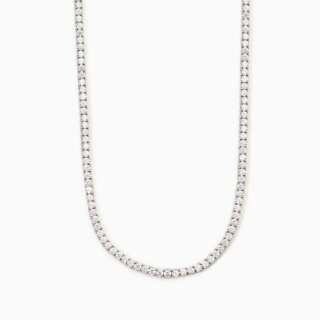 Girocollo Mabina tennis in argento con zirconi bianchi 553454  Girocolli