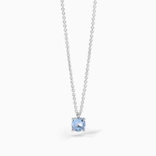 Girocollo Mabina in argento con acquamarina sintetica 553672  Girocolli