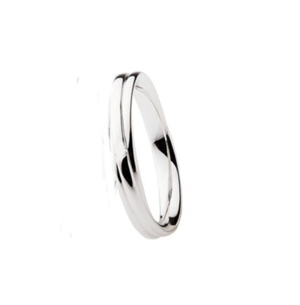 Fede Polello in oro bianco 18 kt 2698UB  Fedi Nuziali