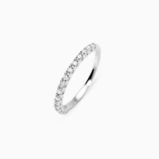 Anello Mabina mezza veretta con diamanti lab-grown 0,18 carati 523521  Anelli