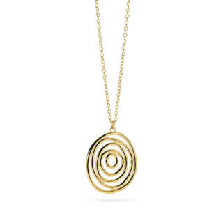 Collana kidult girocollo in acciaio dorato vortice 851117  Girocolli
