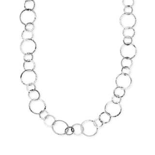 Collana kidult lunga in acciaio martellato 851137  Collane Lunghe