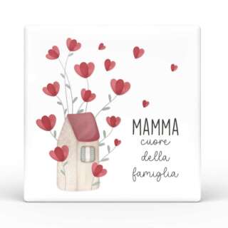 Calamita quadrata L'angolo delle idee Mamma Mia – Mamma cuore della famiglia CAL_QU_210_MAM01   Idee regalo e Oggettistica Regalistica