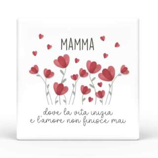 Calamita quadrata L'angolo delle idee Mamma Mia-mamma dove l’amore inizia CAL_QU_210_MAM02   Idee regalo e Oggettistica Regalistica