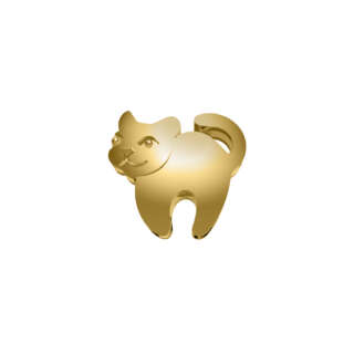 Elements donna oro Gatto in oro giallo DCHF9590  Elementi per Bracciali