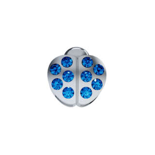 Elements donna oro Coccinella in oro bianco e zaffiri DCHZ9513  Elementi per Bracciali