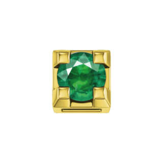Elements donna oro Griffe 0,02 ct in oro giallo e smeraldo ECE10343  Elementi per Bracciali