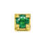 Elements donna oro Griffe 0,02 ct in oro giallo e smeraldo ECE10343  Elementi per Bracciali