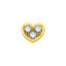 Elements donna oro Cuore Reverso in oro giallo e diamanti ECF10367.003  Elementi per Bracciali