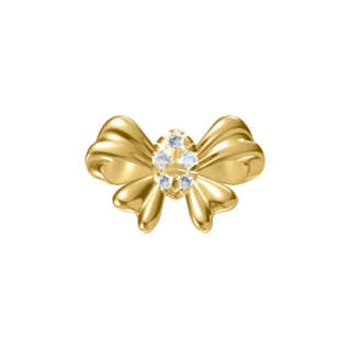 Elements donna oro Fiocco in oro giallo e diamanti ECF10388.002  Elementi per Bracciali