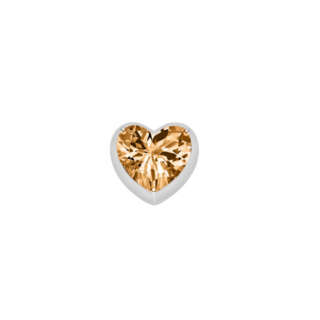 Elements donna oro Corazon Piccolo in Oro Bianco e Citrino ECY13208  Elementi per Bracciali