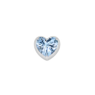 Elements donna oro Corazon Piccolo Oro Bianco e Topazio Azzurro ECY13210  Elementi per Bracciali