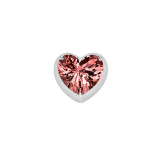 Elements donna oro Corazon Grande in Oro Bianco e Rodolite ECY13212  Elementi per Bracciali