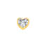 Elements donna oro Corazon Piccolo in Oro Giallo e Topazio Bianco ECY13305  Elementi per Bracciali
