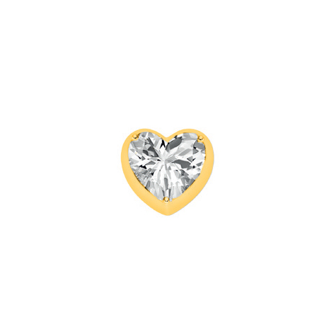 Elements donna oro Corazon Piccolo in Oro Giallo e Topazio Bianco ECY13305