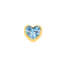Elements donna oro Corazon Piccolo in Oro Giallo e Topazio Azzurro ECY13306  Elementi per Bracciali