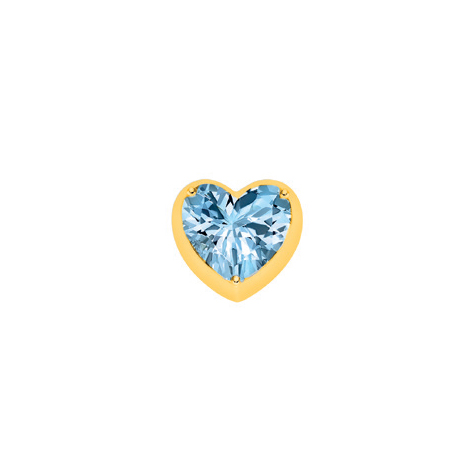 Elements donna oro Corazon Piccolo in Oro Giallo e Topazio Azzurro ECY13306