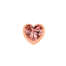 Elements donna oro Corazon Grande in Oro Rosa e Rodolite ECY13373  Elementi per Bracciali