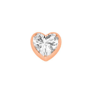 Elements donna oro Corazon Grande in Oro Rosa e Topazio Bianco ECY13376  Elementi per Bracciali