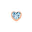 Elements donna oro Corazon Grande in Oro Rosa e Topazio Azzurro ECY13377  Elementi per Bracciali
