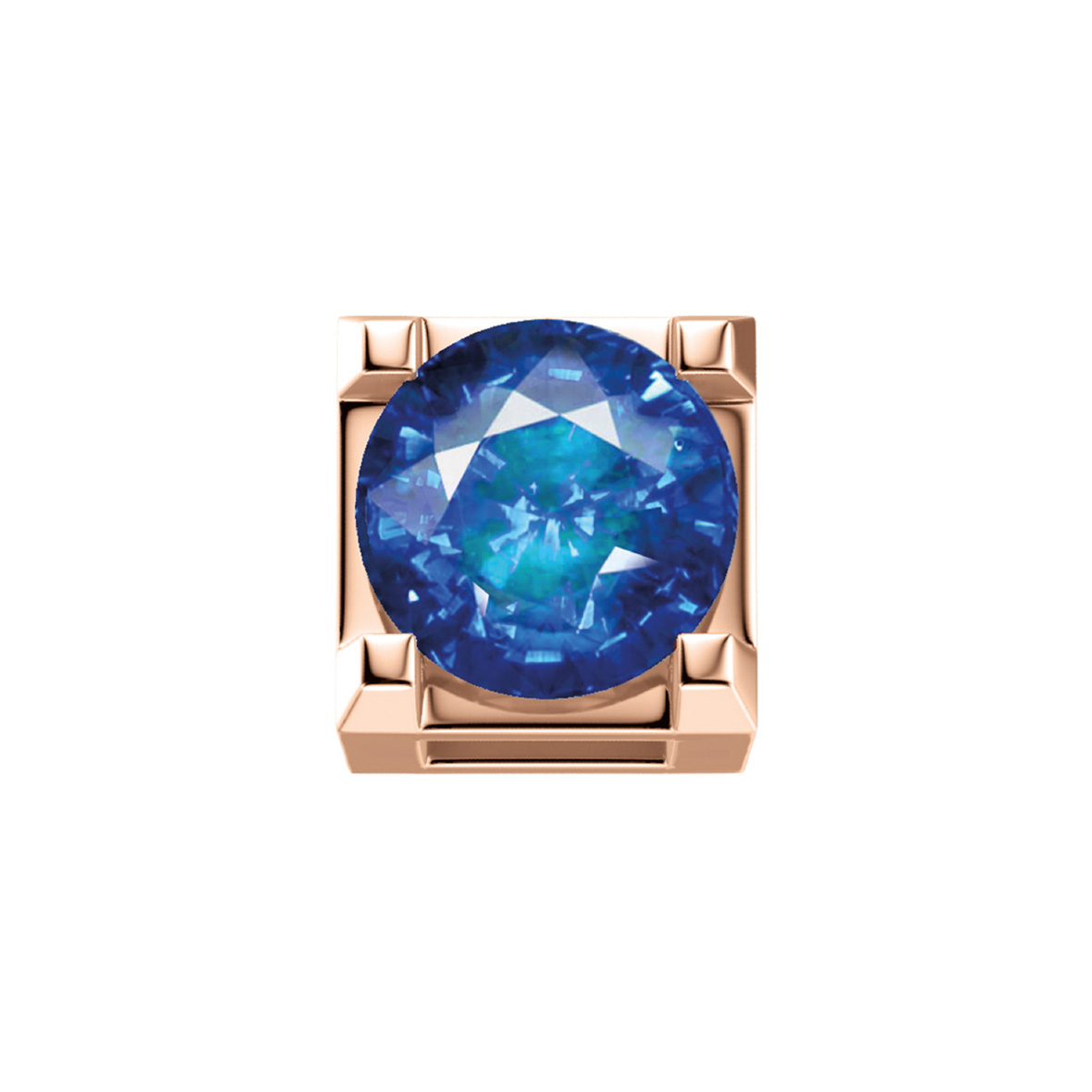 Elements donna oro Griffe 0,05 ct in oro rosa e zaffiro ECZ10438
