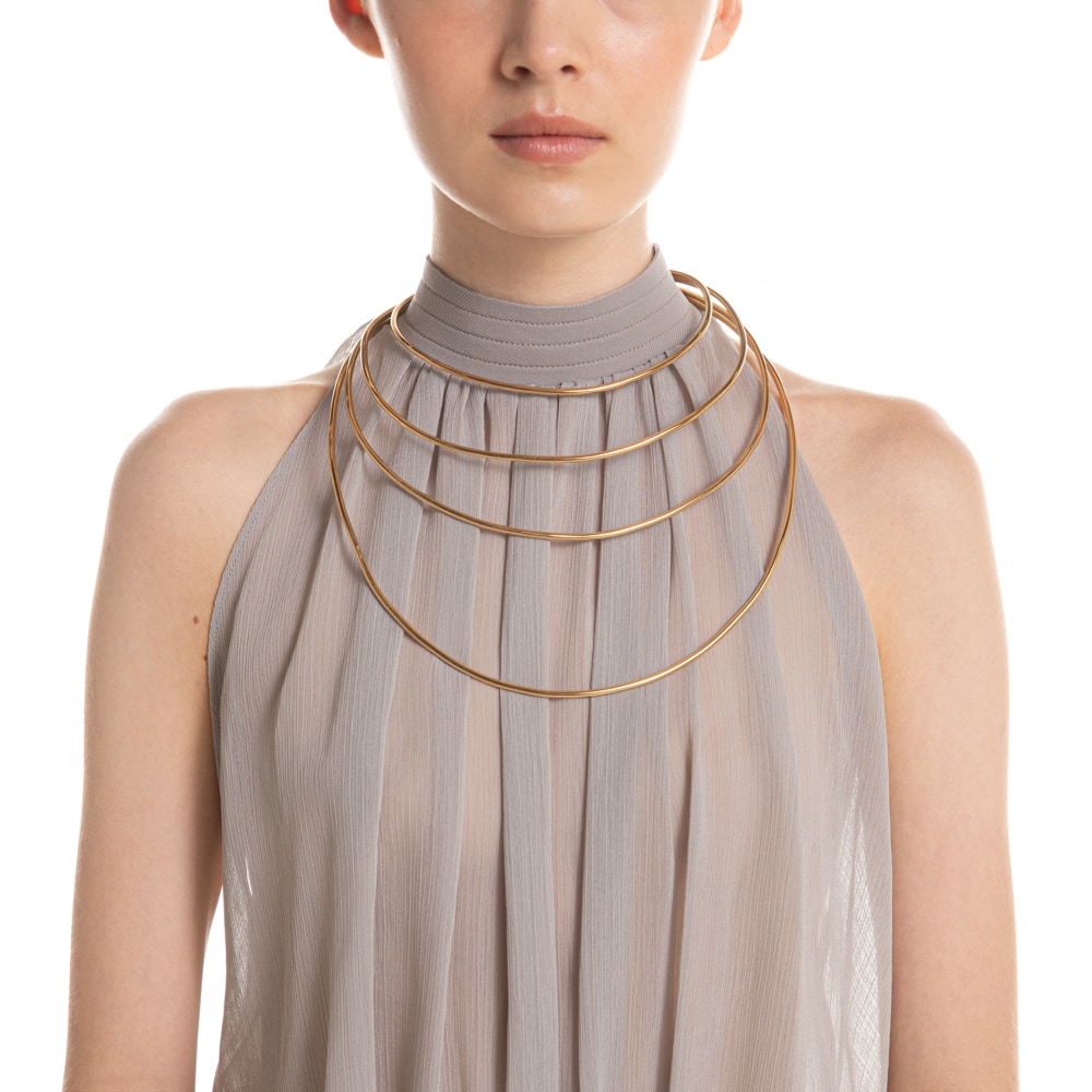 Collana Katerina Vassou in ottone placcato 404716G - immagine 2