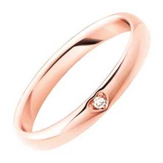 Fede Polello Raggio d’Amore in oro rosa e diamante 3119DR  Fedi Nuziali